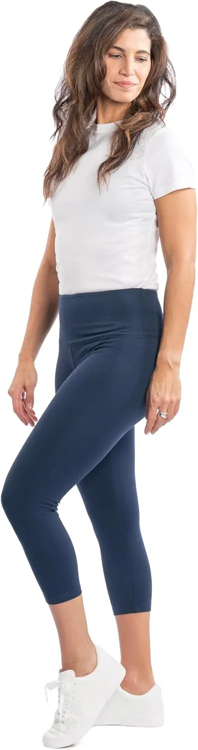 INTRO. Tummy Control High Waist Pull-On Capri Length Legging