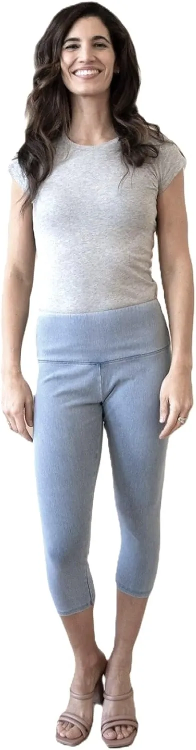 INTRO. Tummy Control High Waist Pull-On Capri Length Legging