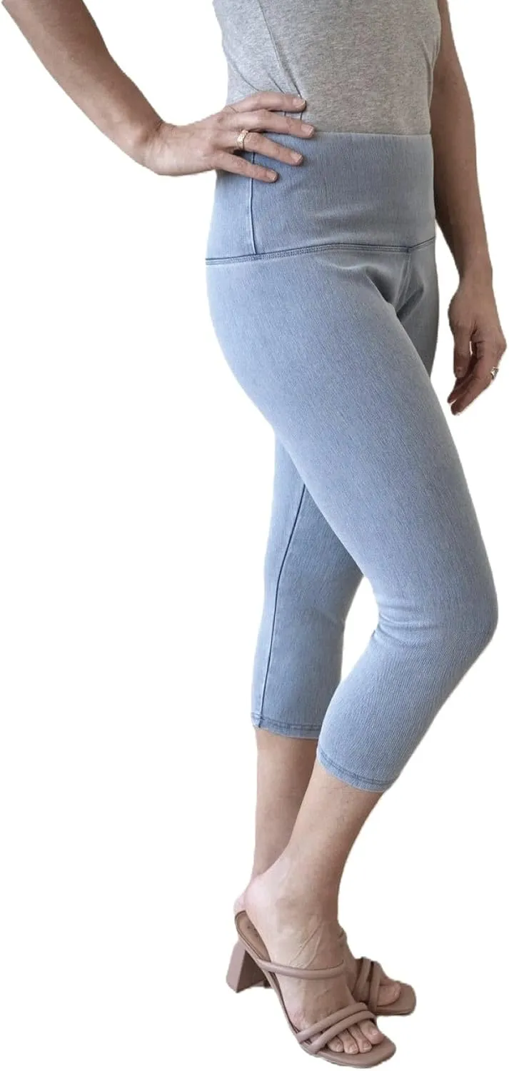 INTRO. Tummy Control High Waist Pull-On Capri Length Legging