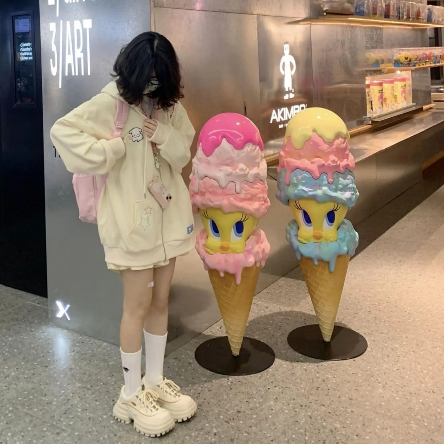 Kawaii Clothes Cute Y2k Hoodie Zip Up Jacket for Teen Girls Oversized
