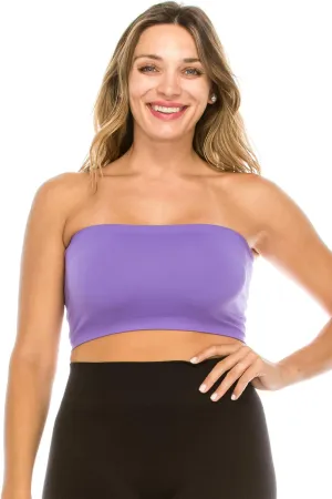 Kurve Plus Size The Excellent Mini Bandeau Strapless Tube Top, UV Protective Fabric UPF 50  (Made with Love in The USA)