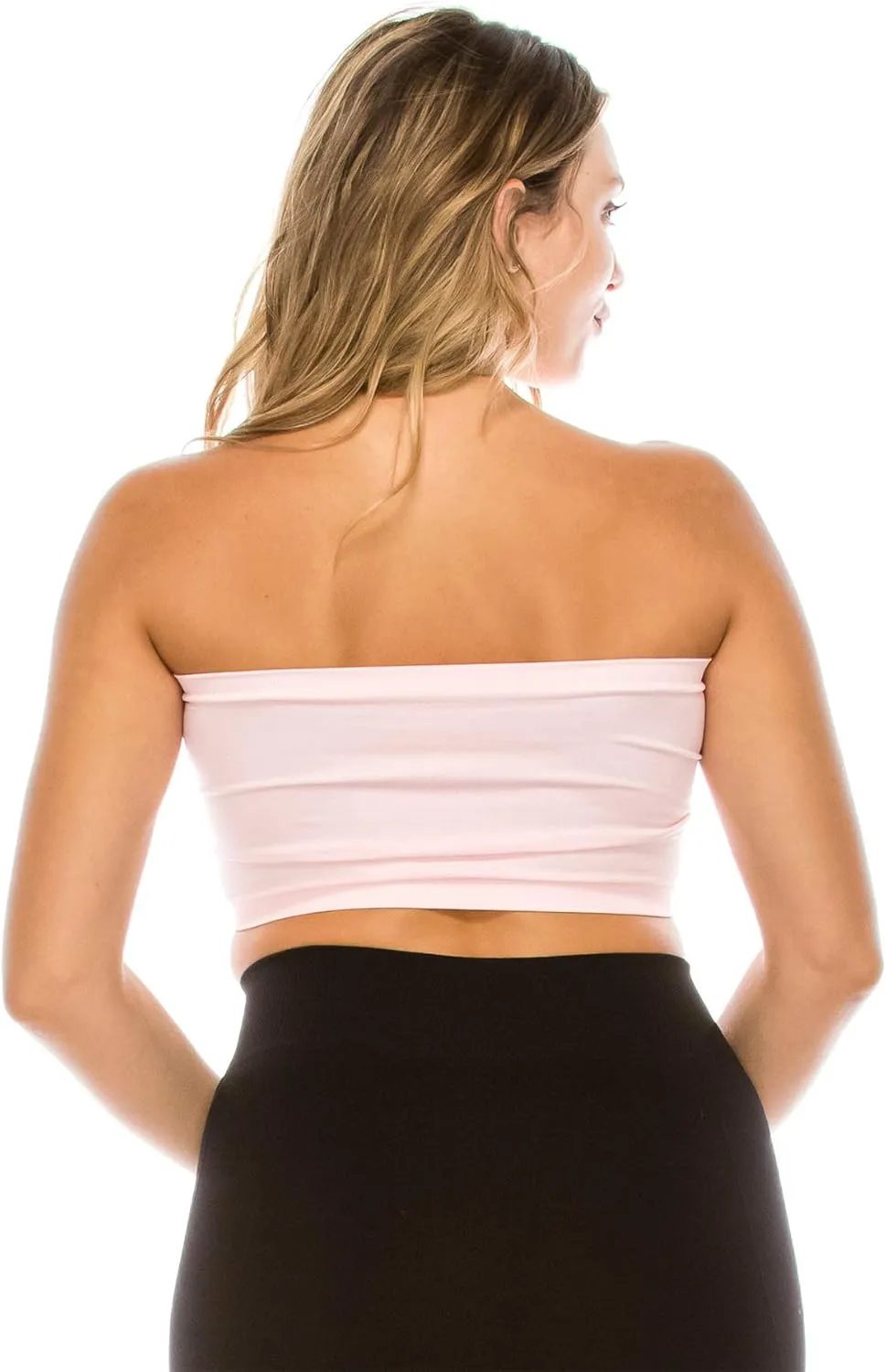 Kurve Plus Size The Excellent Mini Bandeau Strapless Tube Top, UV Protective Fabric UPF 50  (Made with Love in The USA)