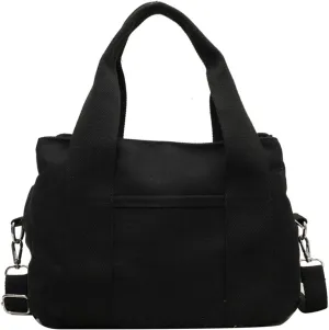 Ladies canvas bag tote bag leisure shoulder bag student bucket bag