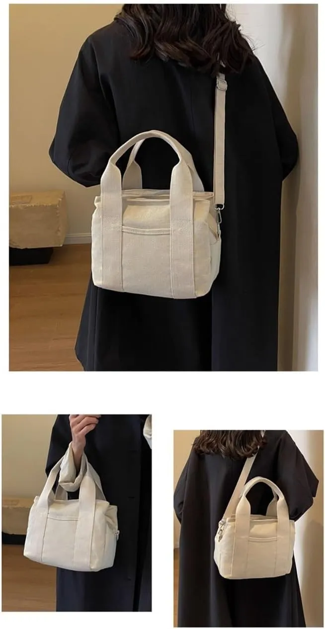 Ladies canvas bag tote bag leisure shoulder bag student bucket bag