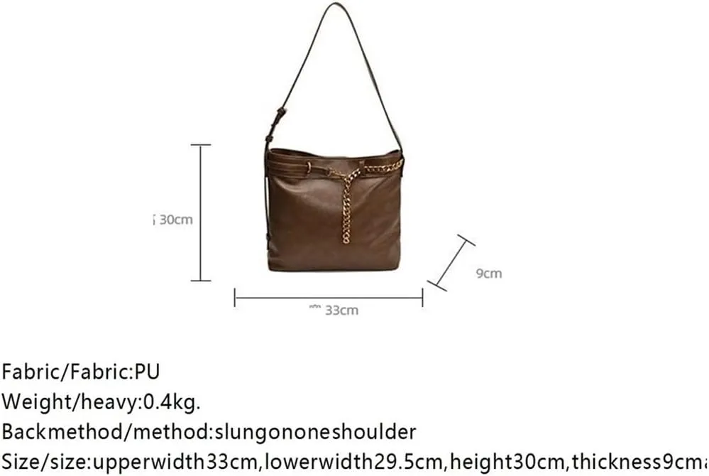 Ladies Joker shoulder bag advanced sense underarm bag bucket bag