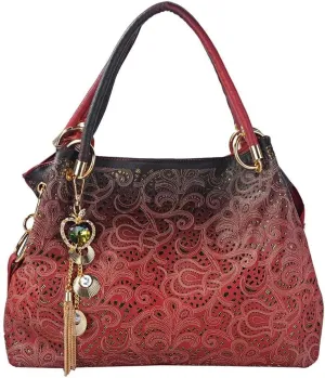 Ladies Leather Handbags Hollow Tote Bags Purses for Women