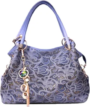 Ladies Leather Handbags Hollow Tote Bags Purses for Women