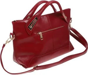 Lady's Crossbody Bag Satchel Purse Oil Waxed Sling Purse for Women Tote Shoulder Bag Large Capacity Dark Brown