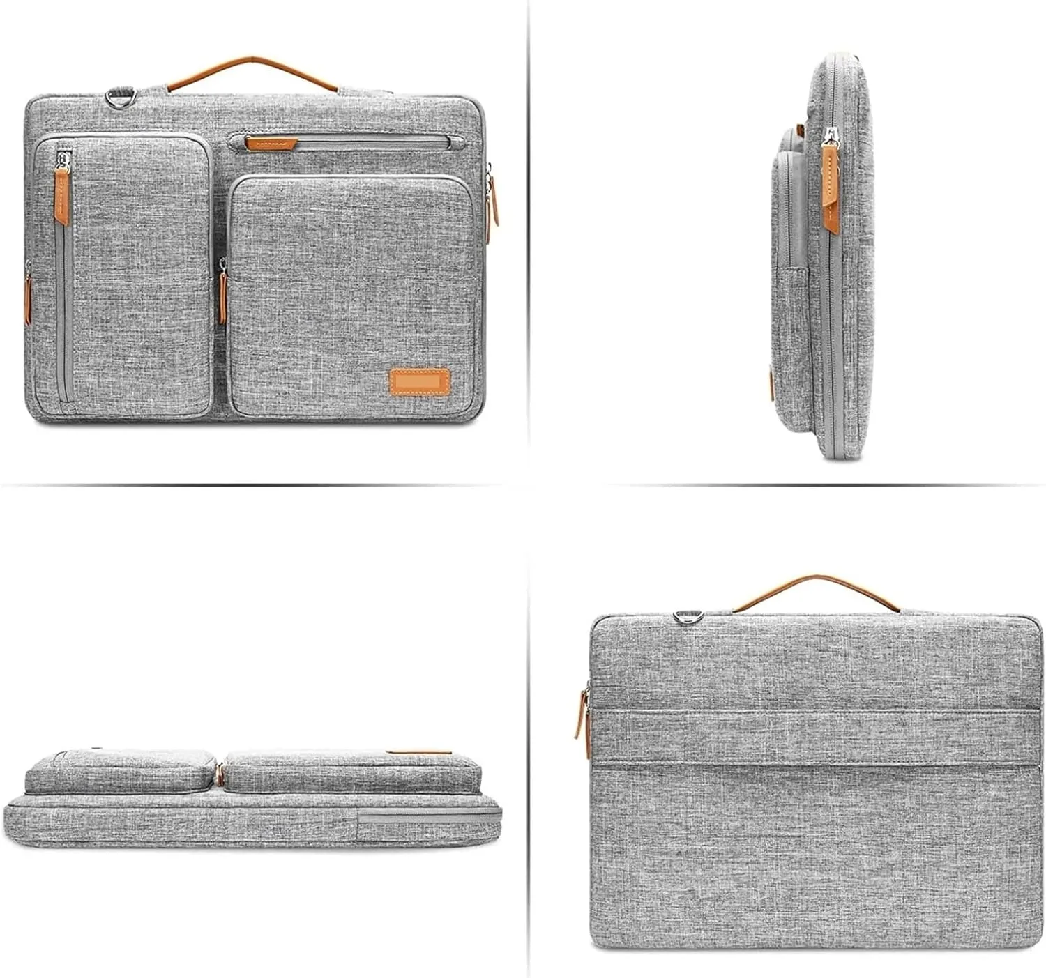 Laptop Shoulder Bag 360 Degree Protective Laptop Shoulder Bag Sleeve Bag for Notebook Messenger Bag(Light Green,15.6 inch)