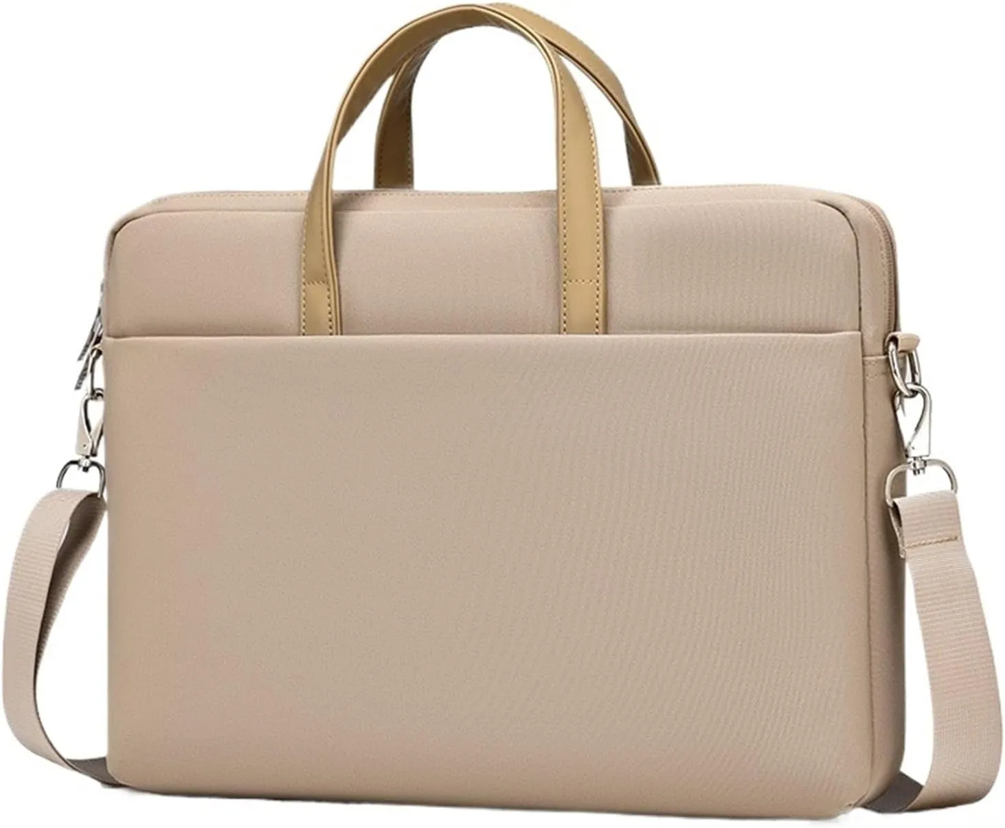 Laptop Shoulder Bag Laptop Bag 13.3 14 15.6 17 Inch Notebook Bag Sleeve Waterproof Briefcase Laptop Sleeve Laptop Case(Khaki,for 17.3-18 inch)