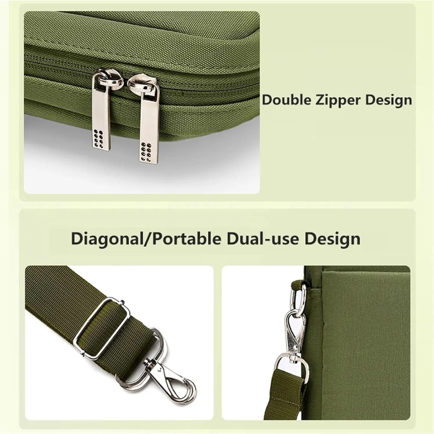Laptop Shoulder Bag Laptop Bag 13.3 14 15.6 17 Inch Notebook Bag Sleeve Waterproof Briefcase Laptop Sleeve Laptop Case(Khaki,for 17.3-18 inch)