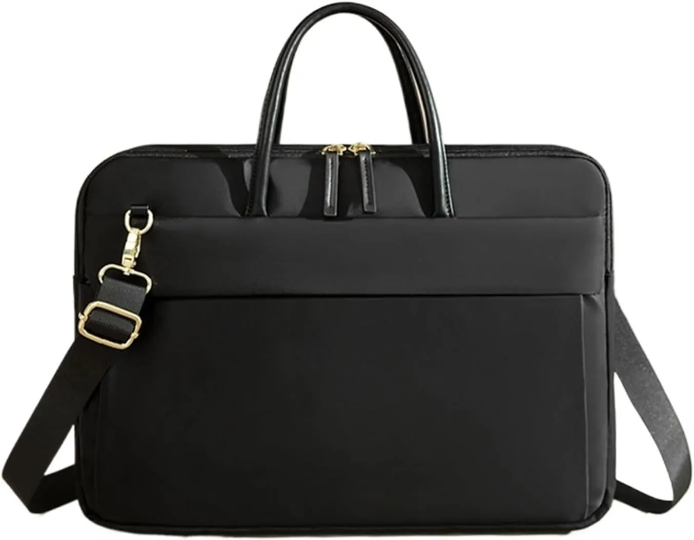 Laptop Shoulder Bag Laptop Bag 13.3 14 15.6 Inch Notebook Bag Shoulder Handbag Waterproof Briefcase(Black,for 15.6-16 inch)