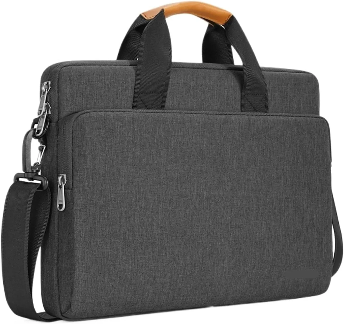 Laptop Shoulder Bag Laptop Bag Briefcase for 13.3 14 15.6 17.3 Inch Computer Shoulder Bag Waterproof Notebook Cover Carry Bag(Dark Grey,17.3 inch)
