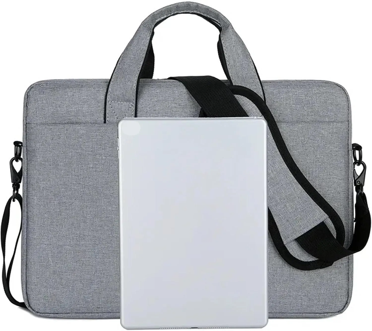 Laptop Shoulder Bag Laptop Bag Sleeve Case Shoulder Handbag Notebook Pouch Briefcases for 14 15 17 Inch(Black-Cotton,14-inch)