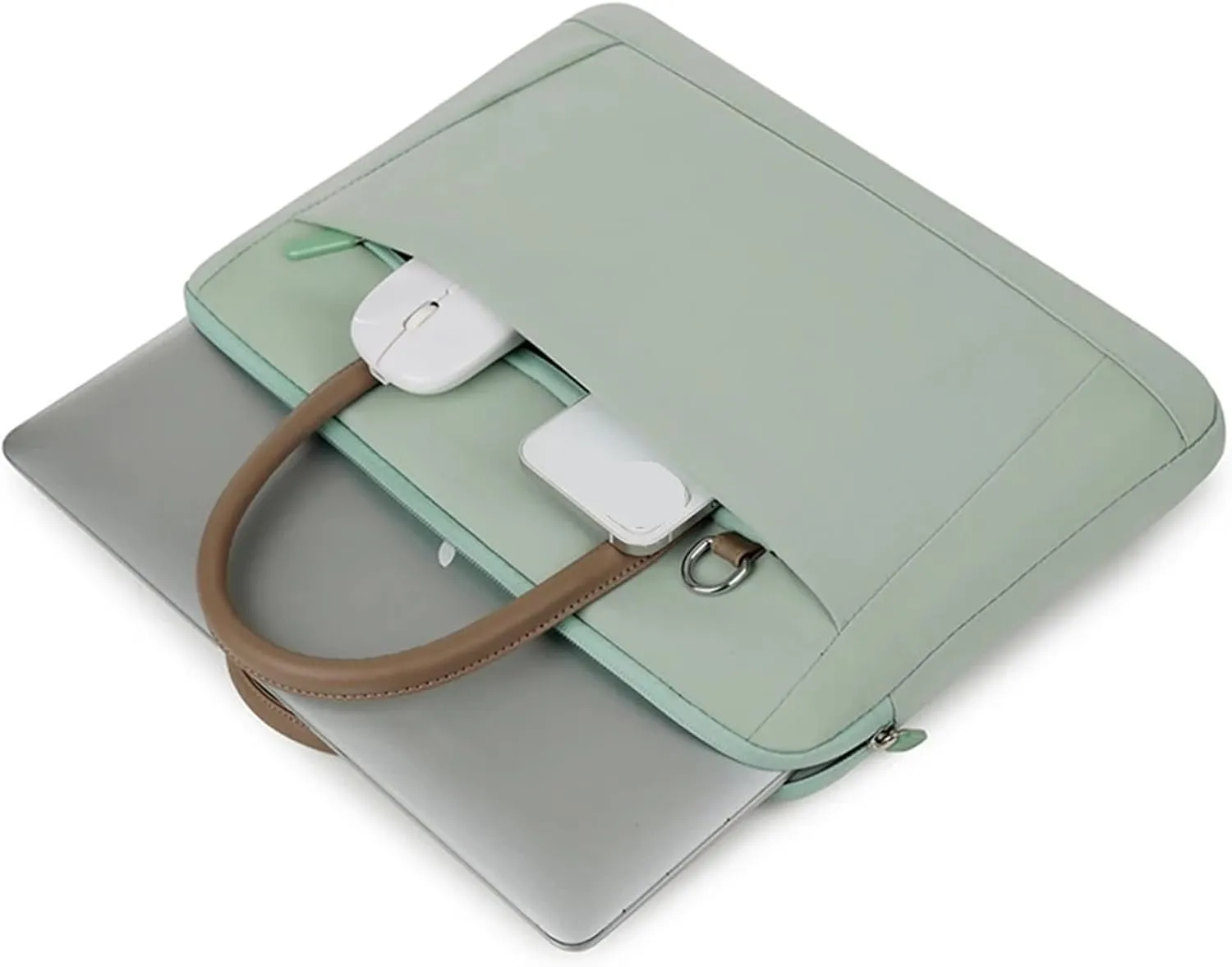 Laptop Shoulder Bag Laptop Bag Sleeve Protective Case Shoulder Carrying Case 13 14 15.6 Inch Laptop Handbag(Gray,for 13-13.3 inch)