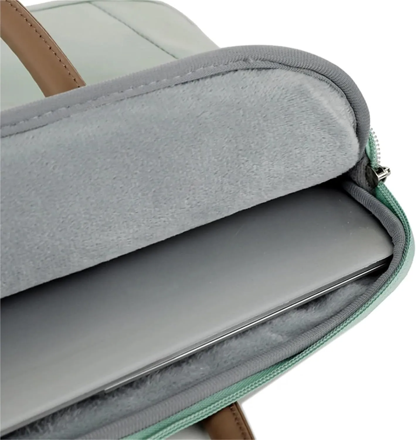 Laptop Shoulder Bag Laptop Bag Sleeve Protective Case Shoulder Carrying Case 13 14 15.6 Inch Laptop Handbag(Green,for 13-13.3 inch)