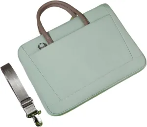 Laptop Shoulder Bag Laptop Bag Sleeve Protective Case Shoulder Carrying Case 13 14 15.6 Inch Laptop Handbag(Green,for 13-13.3 inch)