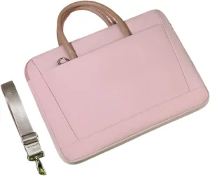 Laptop Shoulder Bag Laptop Bag Sleeve Protective Case Shoulder Carrying Case 13 14 15.6 Inch Laptop Handbag(Pink,for 13-13.3 inch)