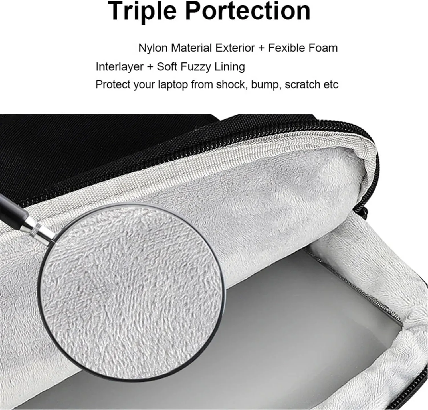 Laptop Shoulder Bag Laptop Handbag Bag for Laptop 15 15.4 15.6 Inch Portable Shoulder Messenger Bag(Grey with Strap,15.6 inch)