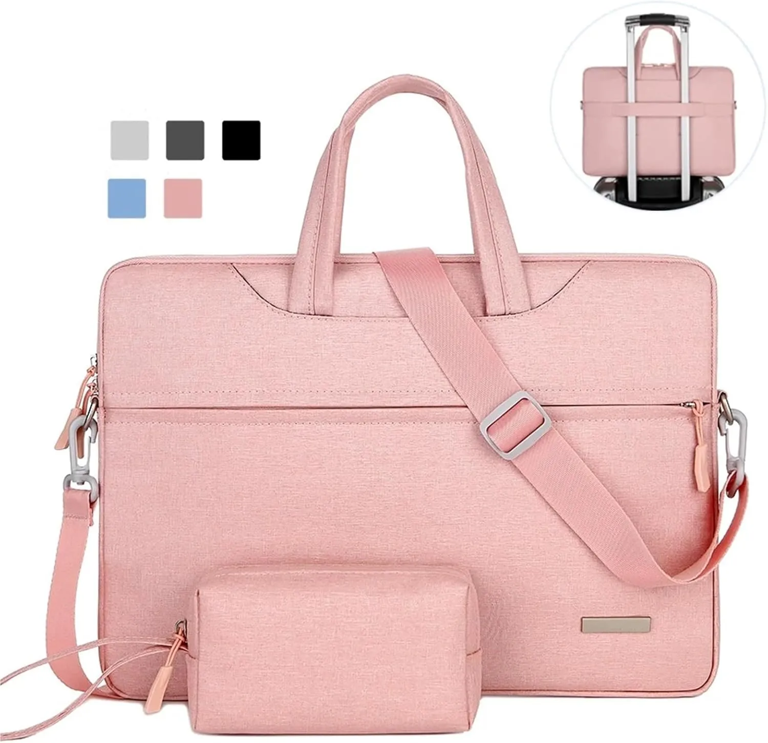 Laptop Shoulder Bag Laptop Sleeve Bag Case 12 13.3 14 15.6 Inch Shoulder Notebook Bag Handbag Briefcase(Light Gray,11inch 12inch)