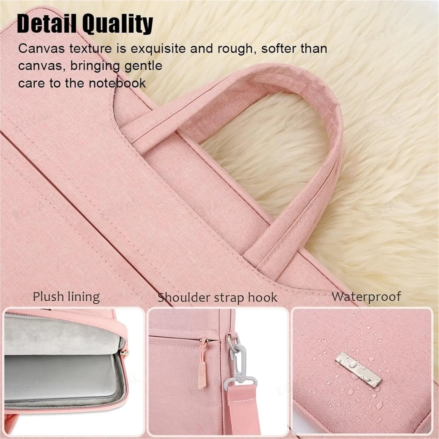 Laptop Shoulder Bag Laptop Sleeve Bag Case 12 13.3 14 15.6 Inch Shoulder Notebook Bag Handbag Briefcase(Light Gray,11inch 12inch)