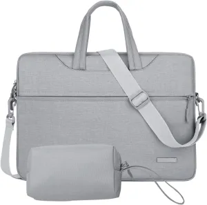 Laptop Shoulder Bag Laptop Sleeve Bag Case 12 13.3 14 15.6 Inch Shoulder Notebook Bag Handbag Briefcase(Light Gray,11inch 12inch)