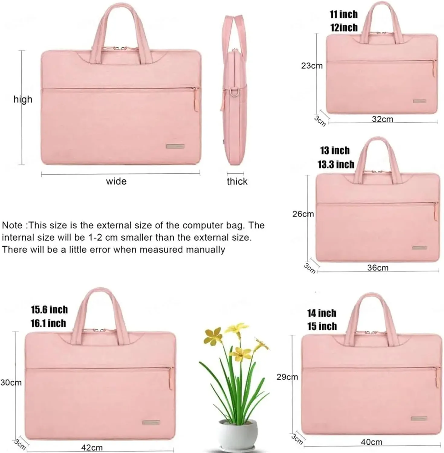 Laptop Shoulder Bag Laptop Sleeve Bag Case 12 13.3 14 15.6 Inch Shoulder Notebook Bag Handbag Briefcase(Light Gray,11inch 12inch)