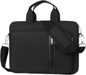 Laptop Shoulder Bag Laptop Sleeve Laptop Case for 13 14 15.6 17.3 Inch Computer Protective Case(Black,13.3-14in)