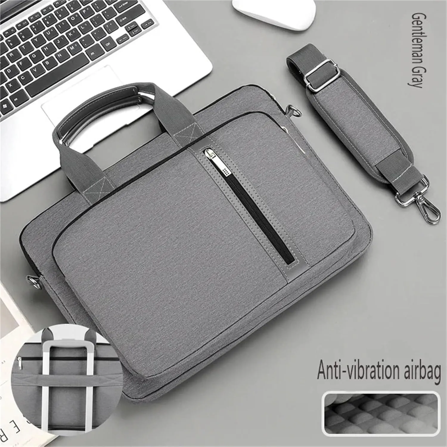 Laptop Shoulder Bag Laptop Sleeve Laptop Case for 13 14 15.6 17.3 Inch Computer Protective Case(Dark Gray,13.3-14in)