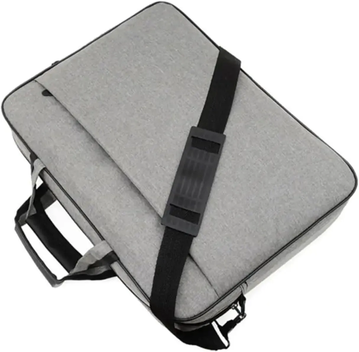 Laptop Shoulder Bag Large Capacity Laptop Bag Shockproof Protective Laptop Case 15.6 17 Inch Strap Carrying(Grey,17 inch)