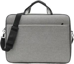 Laptop Shoulder Bag Large Capacity Laptop Bag Shockproof Protective Laptop Case 15.6 17 Inch Strap Carrying(Grey,17 inch)