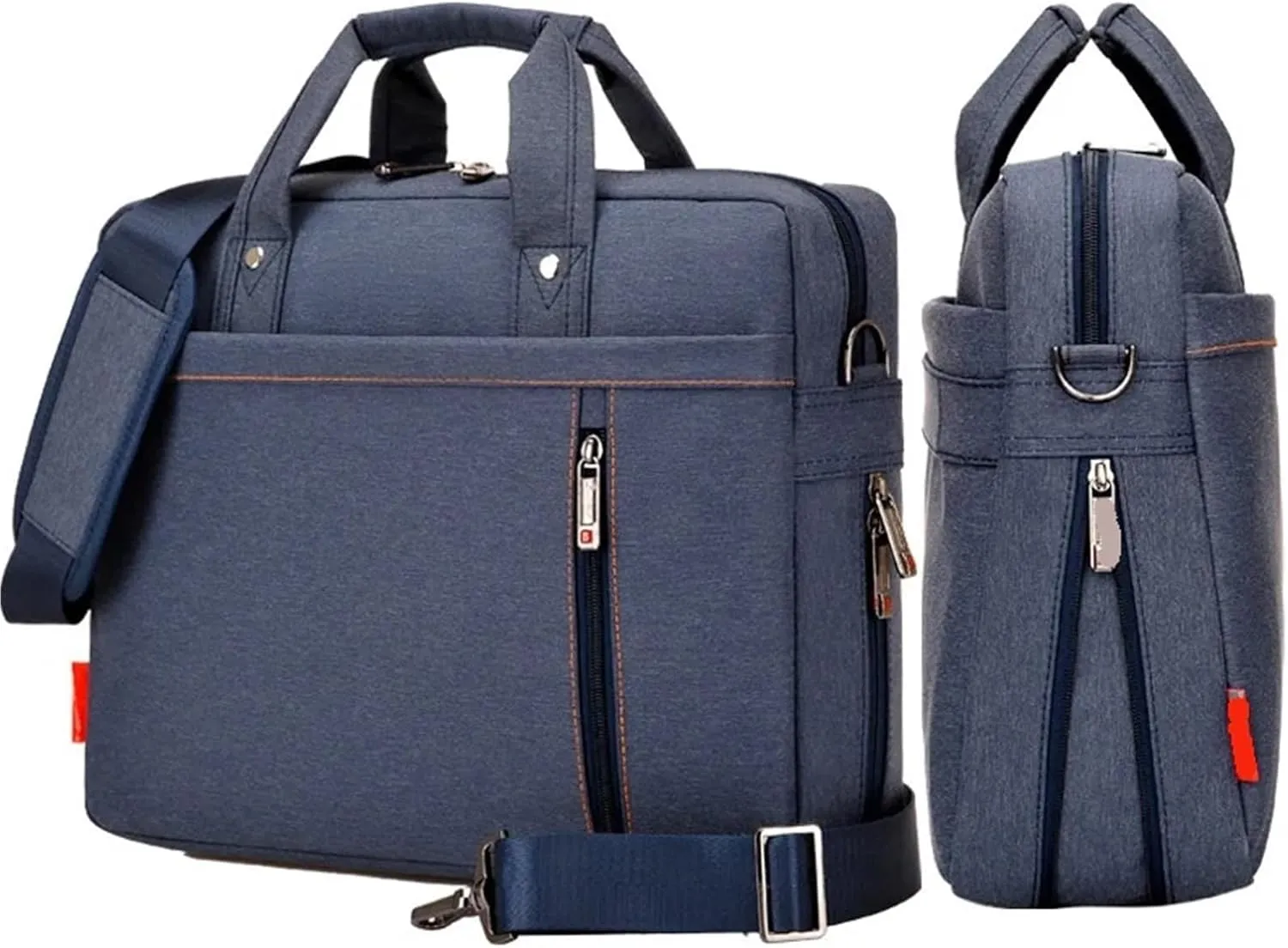 Laptop Shoulder Bag Shockproof Waterproof Laptop Bag 13 15 17 Inch Laptop Case Messenger Notebook Bag(Black,15-inch)