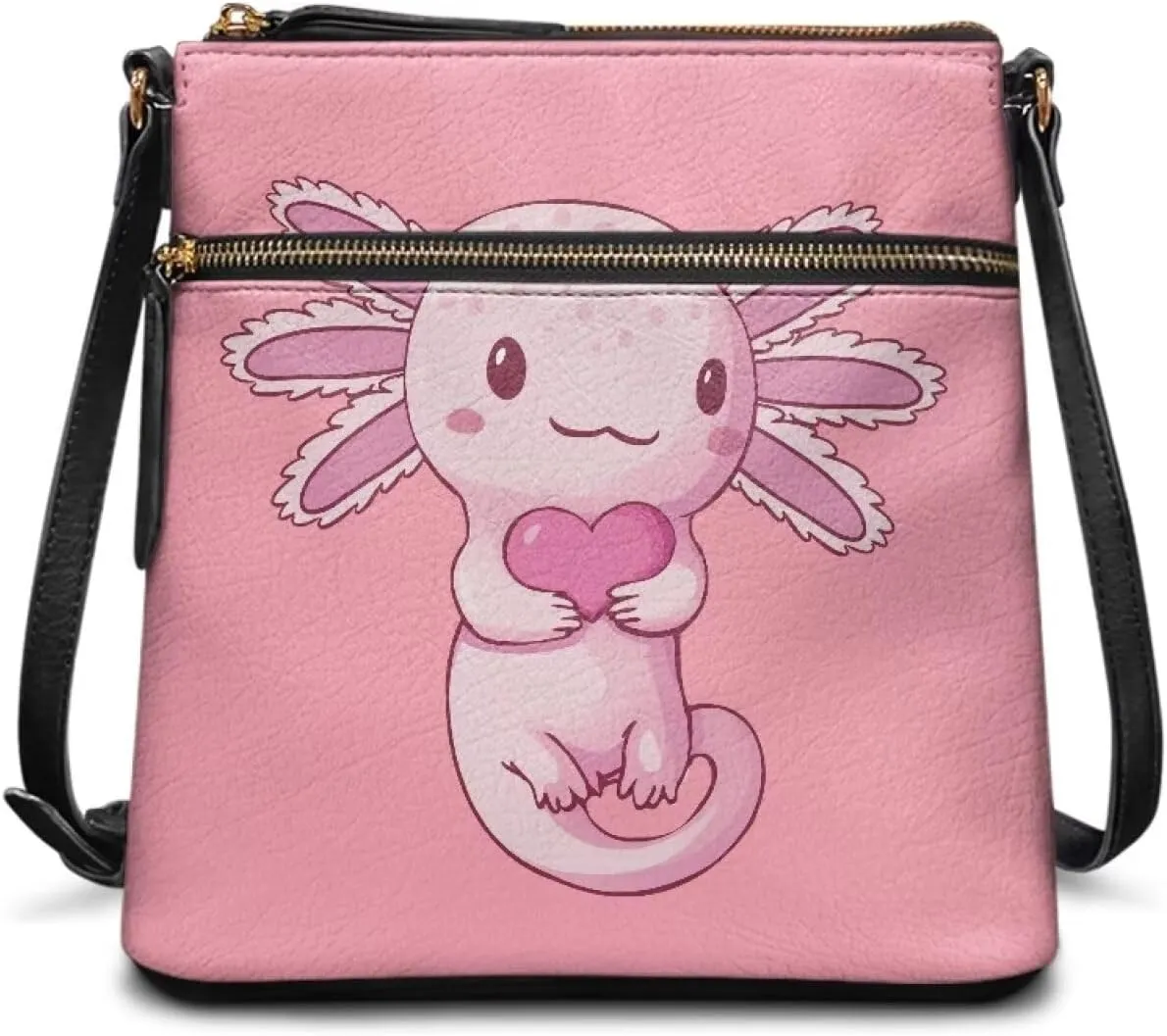Leather Handbags for Women Hobo Valentine's Day Zippered Crossbody Purse
