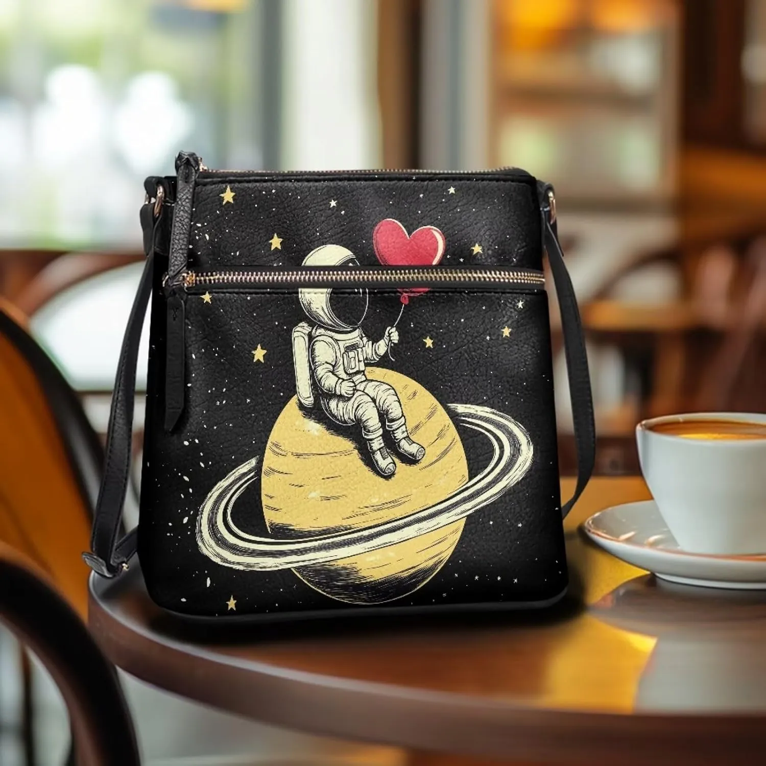 Leather Handbags for Women Hobo Valentine's Day Zippered Crossbody Purse
