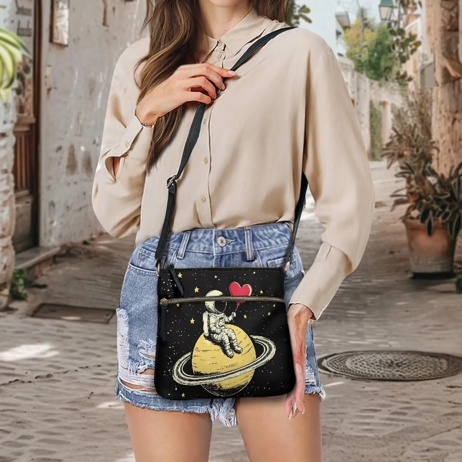Leather Handbags for Women Hobo Valentine's Day Zippered Crossbody Purse