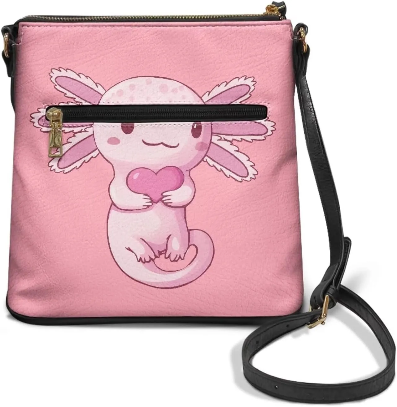 Leather Handbags for Women Hobo Valentine's Day Zippered Crossbody Purse