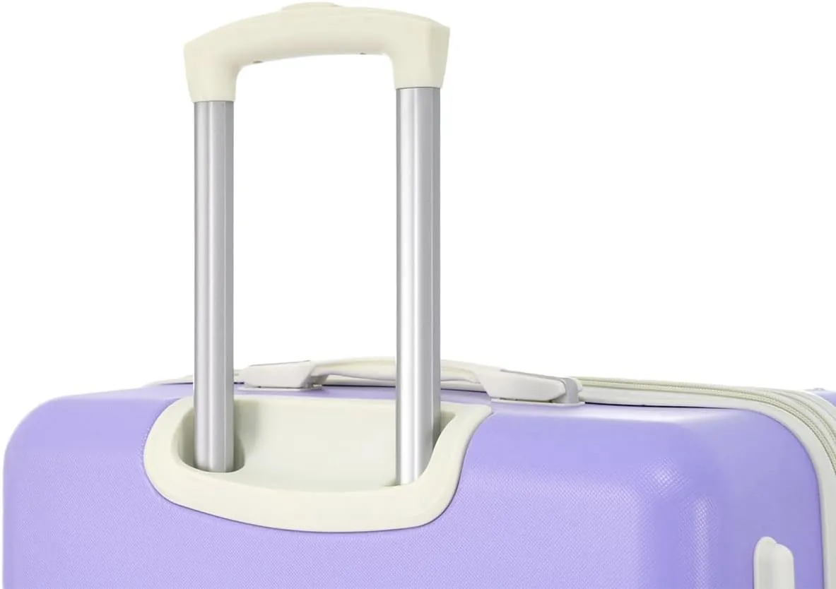 Lightweight 1 Piece 20 IN TSA Lock "intage Luggage" Spinner Wheels Lightweight Suitcase Spinner Wheels,Carry on Vintage Luggage 20 IN Luggage 1 Piece with TSA lock (purple,28inch)
