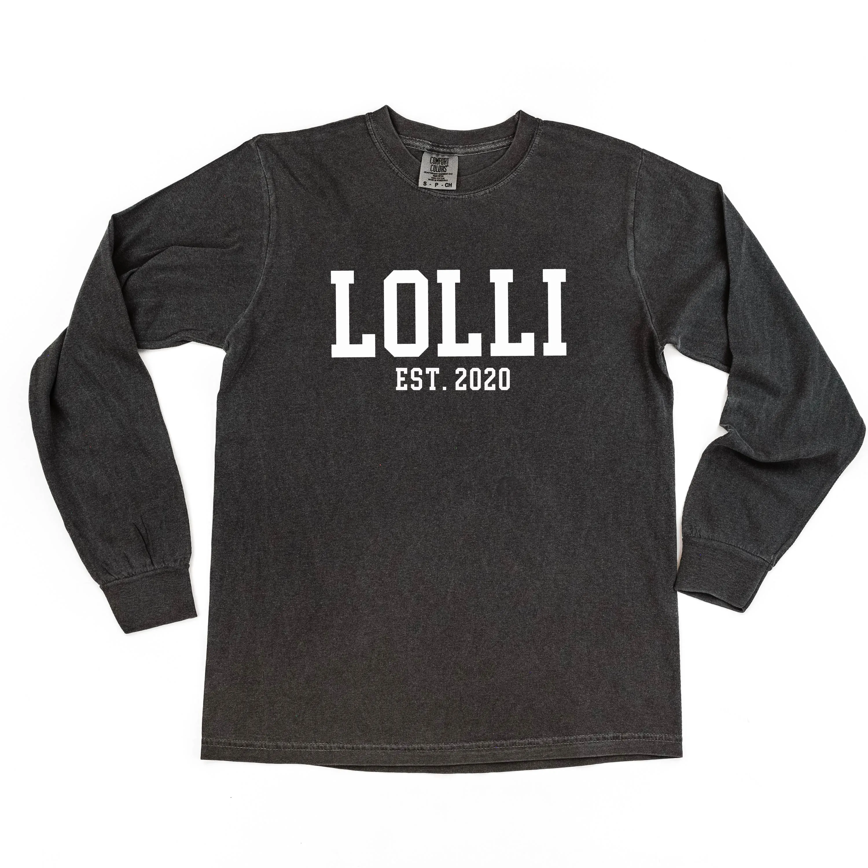 Lolli - EST. (Select Your Year) - LONG SLEEVE COMFORT COLORS TEE