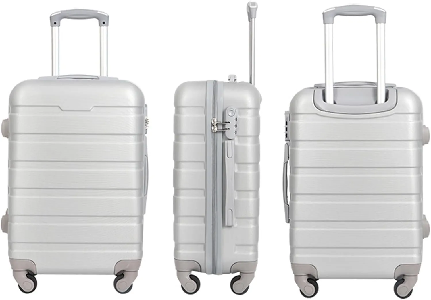 Luggage Suitcase Sets Hardside With Double Spinner 3 Piece Travel Luggage Set Lightweight Suitcase Trolley Suitcase (Color : C, Size : 20 24 28in)