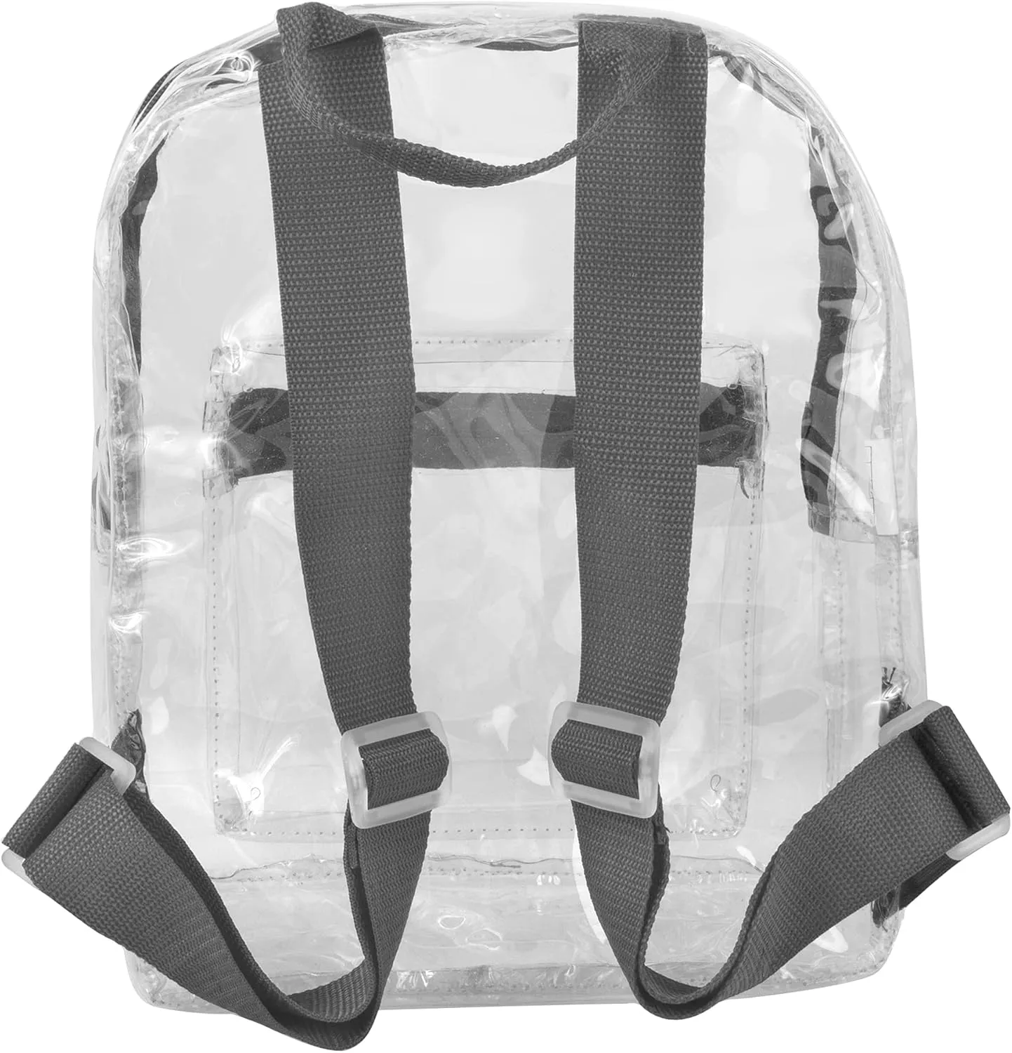 MADISON & DAKOTA Clear Mini Backpacks for Beach, Travel - Stadium Approved Bag with Adjustable Straps