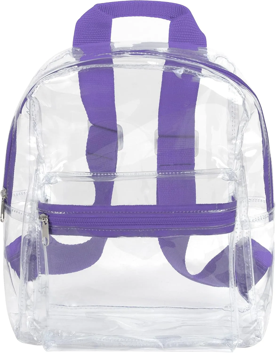 MADISON & DAKOTA Clear Mini Backpacks for Beach, Travel - Stadium Approved Bag with Adjustable Straps