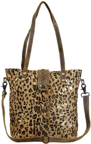Myra Bag Resonance Leather & Cowhide Bag Upcycled Cowhide & Leather S-2849