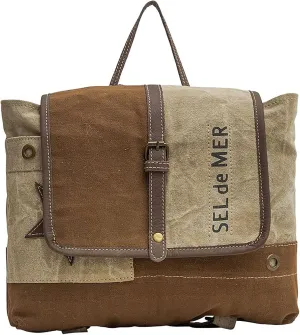 Myra Bag Western Leather Backpack Bag for Women - Tahini