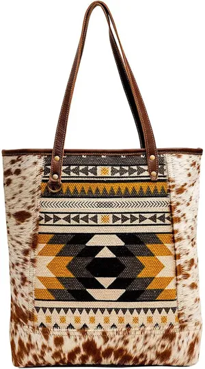 Myra Bag Western Leather Tote Bag for Women - Shamshat