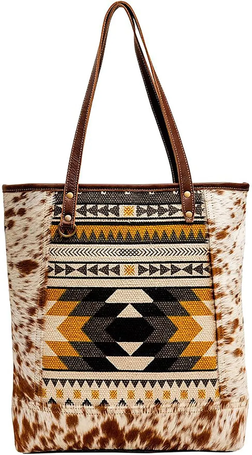 Myra Bag Western Leather Tote Bag for Women - Shamshat