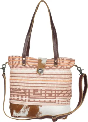 Myra Bag Western Tote Shoulder Bag for Women - Leather Crossbody Bag Tea Rose