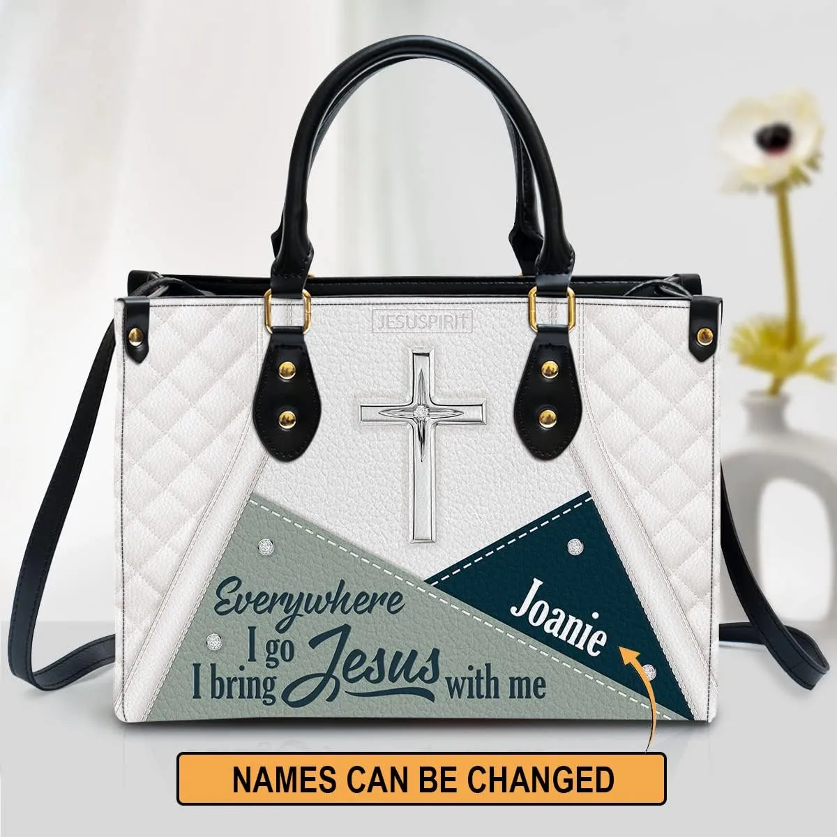 Personalized Leather Handbags For Woman - Christmas Gifts For Women - Christian Gifts