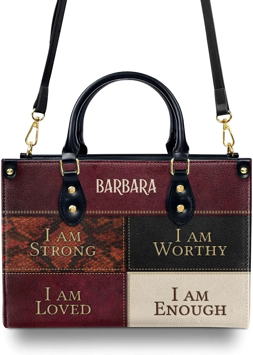 Personalized Leather Handbags For Woman - Christmas Gifts For Women - Christian Gifts