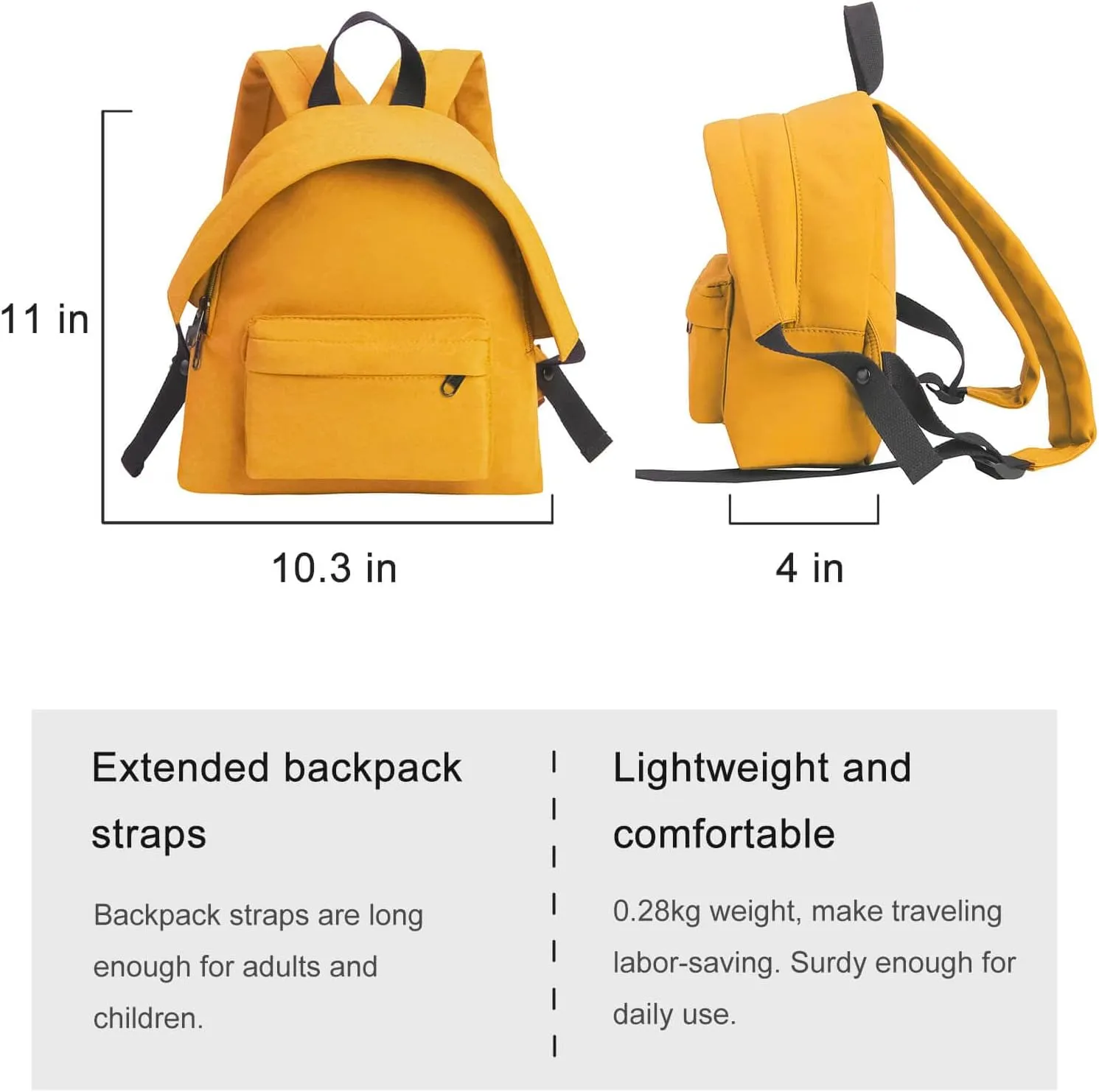Phaoullzon Cute Mini Backpack Travel Purse Small Kawaii Casual Daypack,Yellow