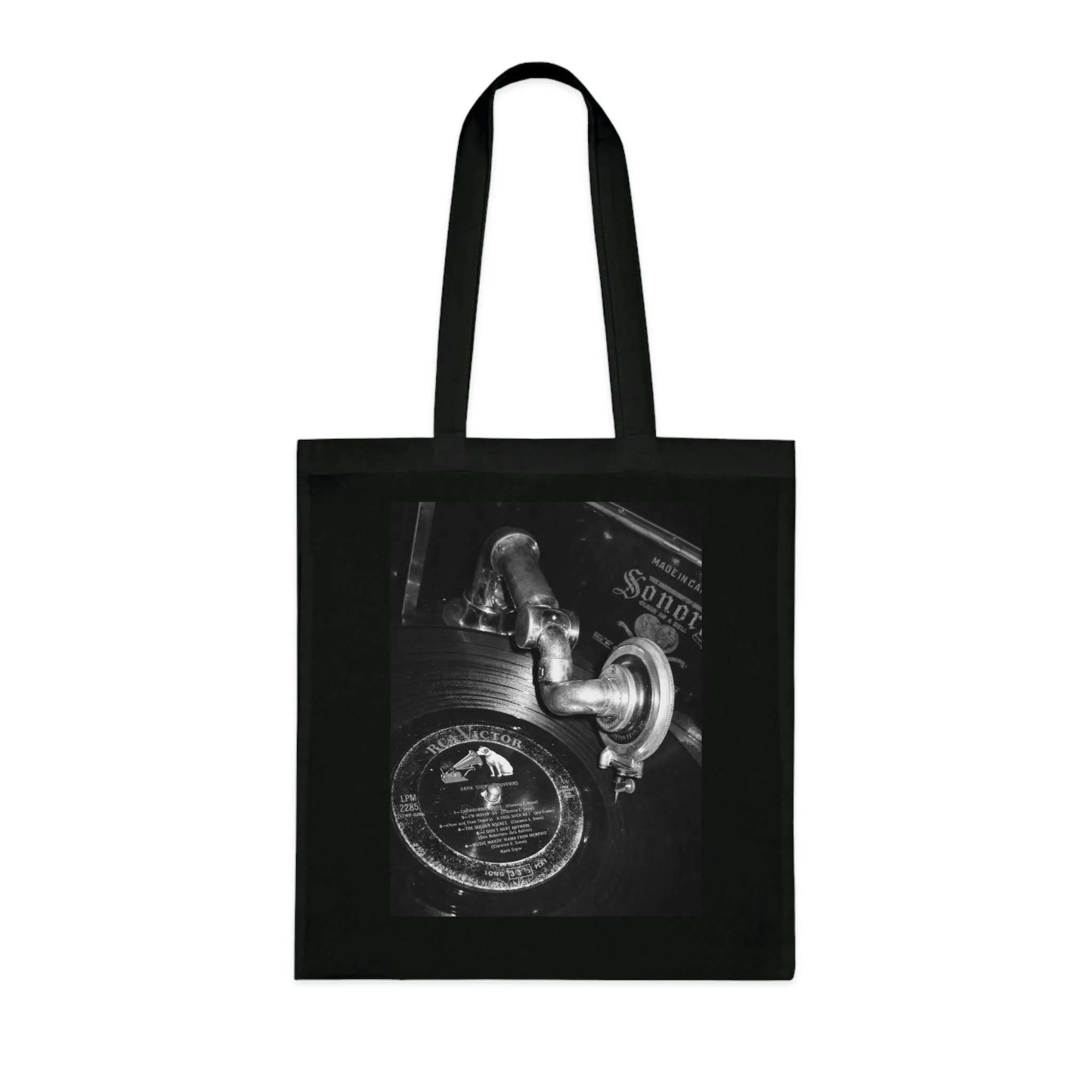 Phonograph 1910 - Cotton Tote ~ Sharon Dawn Collection
